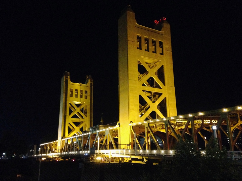 Sacramento's "Golden" Tower Bridge - Photo Credit Jeff Namba